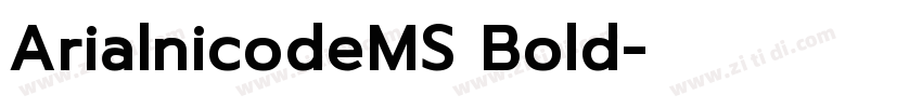 ArialnicodeMS Bold字体转换